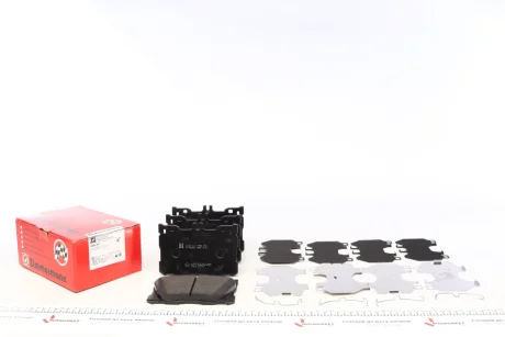 Колодки гальмівні (передні) MB C-class (W205/S205/C205)/E-class (W213) 16- (Brembo) ZIMMERMANN 22586.180.1