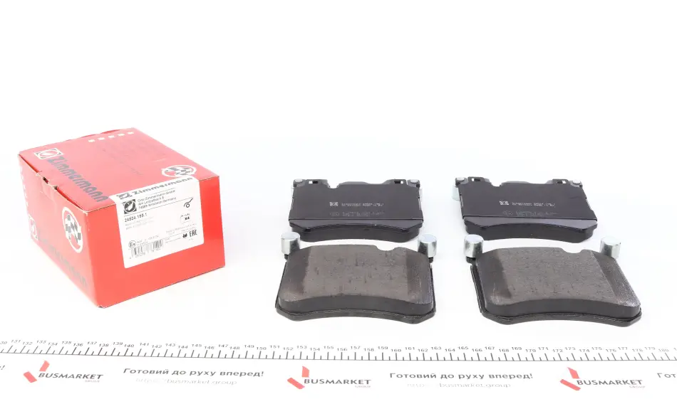 Колодки гальмівні (передні) BMW X5 (E70)/X6 (E71/E72) 06- (Brembo) ZIMMERMANN 24524.195.1 (фото 1)