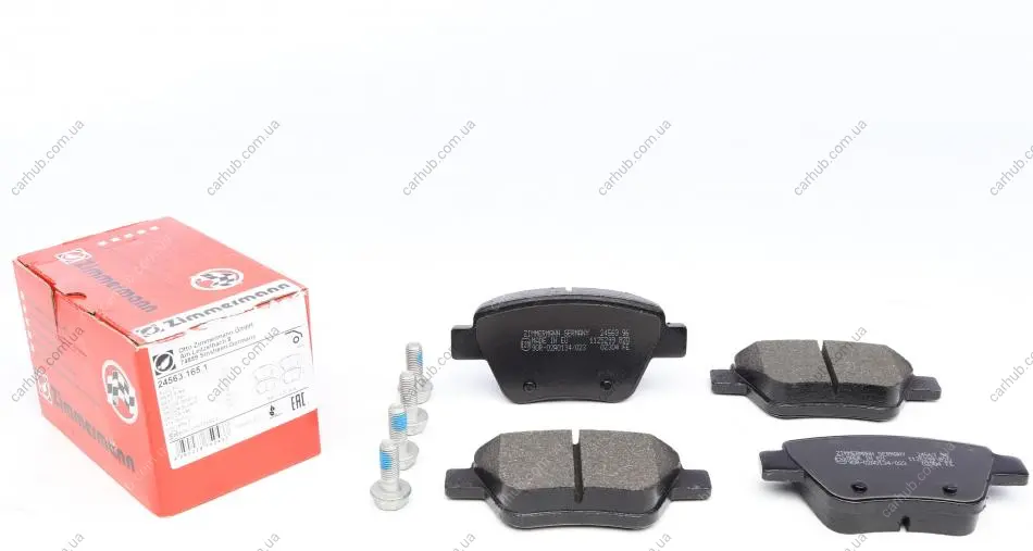 Колодки гальмівні (задні) VW Caddy III/Golf VI/VII/Touran 10- (Bosch) ZIMMERMANN 24563.165.1 (фото 1)