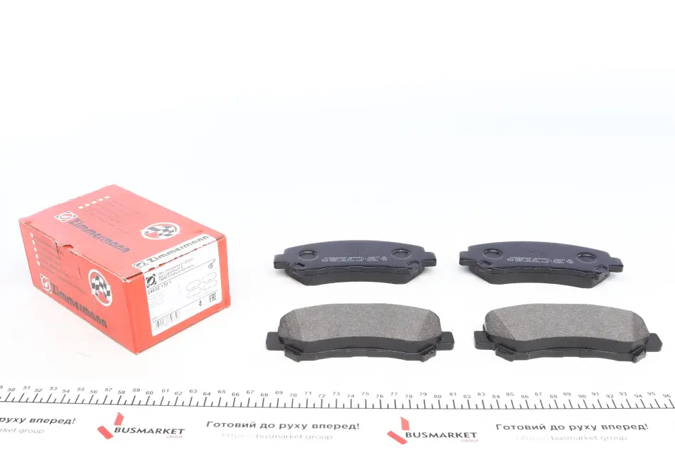 Колодки гальмівні (передні) Nissan Qashqai/X-Trail 07-13 (141.9x58.8x17) (Sumitomo, Akebono) ZIMMERMANN 24632.170.1 (фото 1)