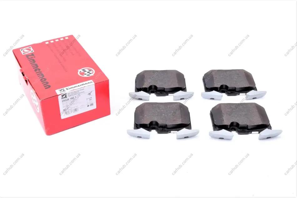 Колодки гальмівні (передні) BMW 1 (F20/F21)/ 3 (F30/F31/F34)/ i8 (I12) 11- (Brembo) ZIMMERMANN 25028.180.1 (фото 1)