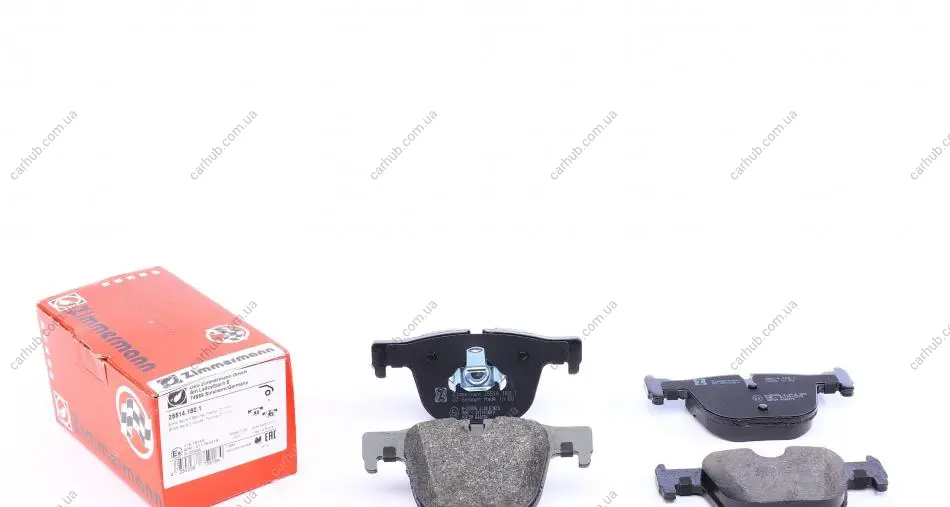Колодки гальмівні (задні) BMW 3 (F30/F31/F34/F80)/4 (F32/F36/F82) 11- (Ate-Teves) ZIMMERMANN 25514.180.1 (фото 1)