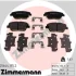 Колодки гальмівні дискові комплект ZIMMERMANN 256441752 (фото 1)