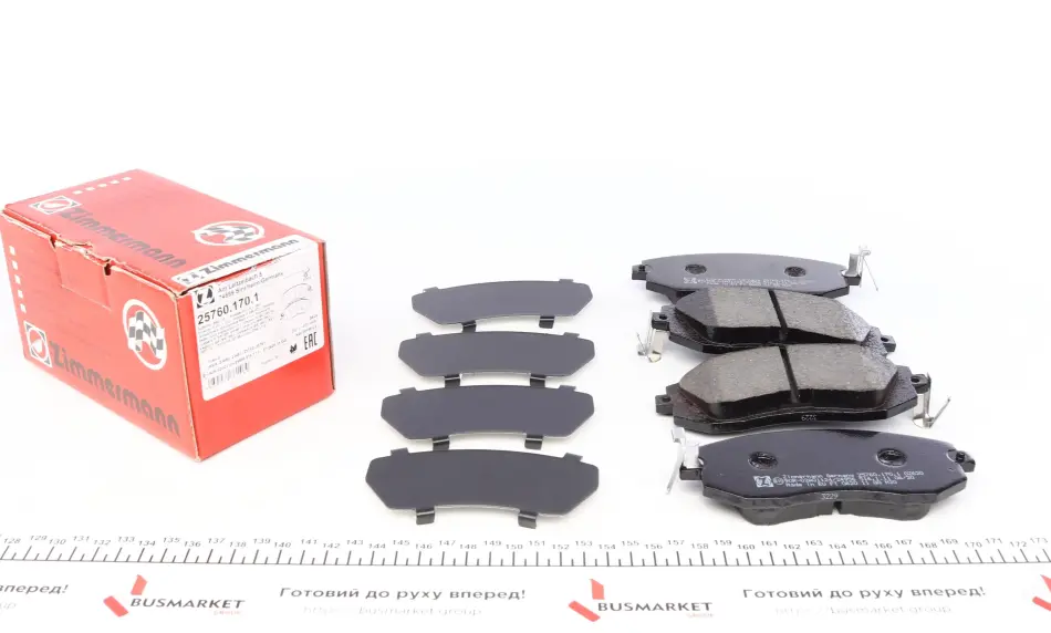 Колодки гальмівні (передні) Toyota GT 86/Subaru Forester/Impreza/Legace V/Outback/XV 12- (Sumitomo) ZIMMERMANN 25760.170.1 (фото 1)