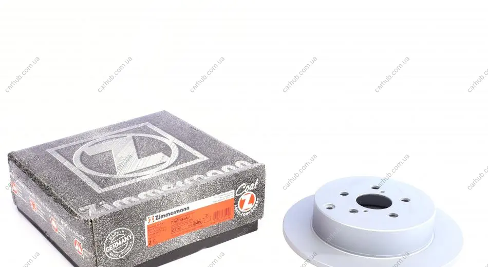 Диск гальмівний (задній) Totota Avensis 03-08 (280x10) (з покриттям) (повний) ZIMMERMANN 590.2585.20 (фото 1)