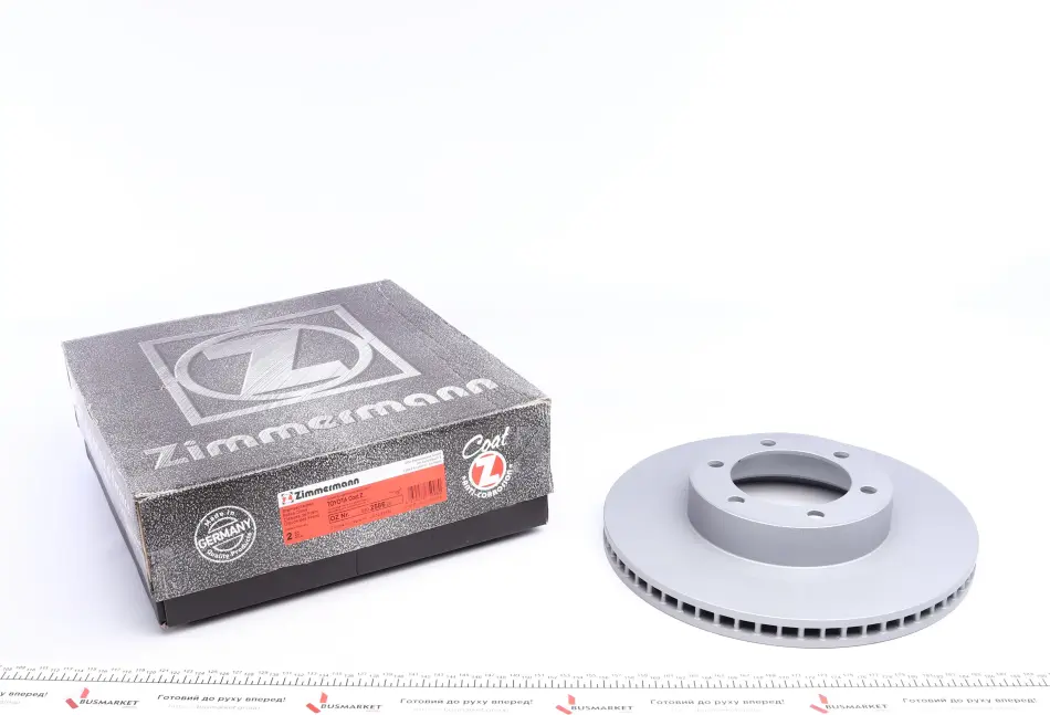 Диск гальмівний (передній) Toyota Land Cruiser 3.0-4.0 D 02-10 (338x28) (з покриттям) (вентильований) ZIMMERMANN 590.2586.20 (фото 1)